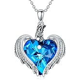 SLIACETE Phoenix Crystal Necklace 925 Sterling Silver Firebird Nirvana Jewelry Gifts for Women Wife Mom Girlfriend
