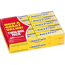 Wrigley's Juicy Fruit Prepriced (2-20 Count/ 5 Sticks), 40 Count