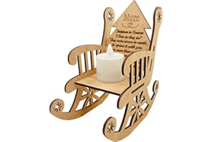 CreativeChristmas Heaven Poem Tree Rocking Chair Loved Memorial Ornament Light Up Christmas Decorations Gift Decoration Festi