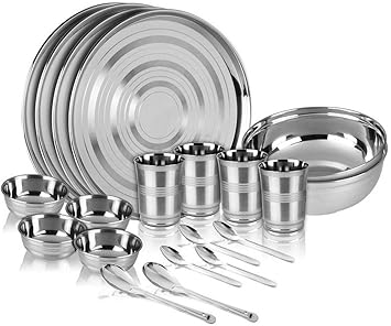 Kitchen Pro Stainless Steel Dinner Set Of 20 Pcs