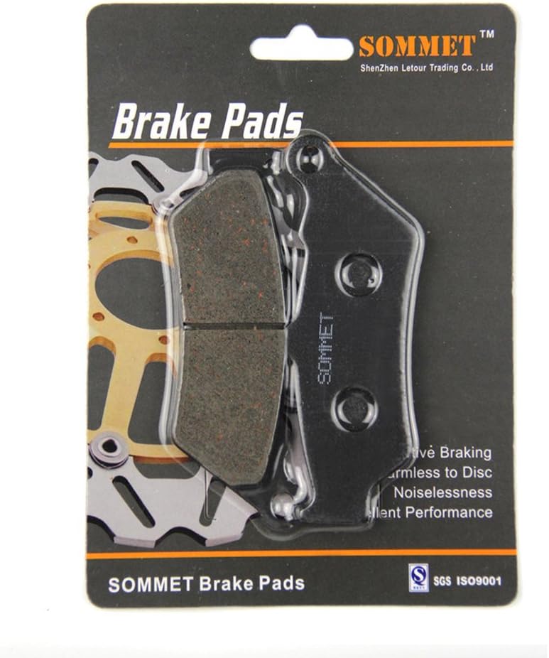 SOMMET Motorcycle Rear Brake Pads Disc 1 pair for BMW K 1600 GT (11-18) / GT SE (2012-2015)