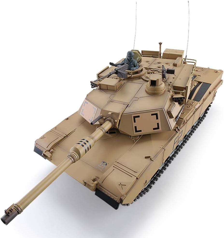 XinC R/C Main Battle Tank 1:16 Scale 2.4 GHZ Metal Oversized Adult Charging Battle Toy Car Realistic M1A2 Tank Model