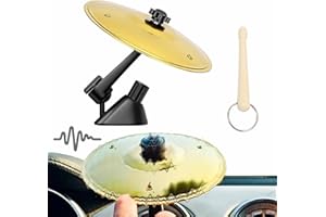 LinamHoz Car Crash Cymbal, Gold Mini Drum Crash Cymbal, Jazz Style Mini Finger Drum for for All Type Vehicles (Gold)