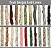 Royal Designs, Inc. Cord & Chain Cover 4 ft Silk Type Fabric, Chandelier Pendant Lighting Chain & Cable Management, Touch Fastener, White - 1 Pack