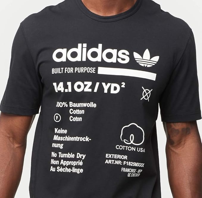 adidas kaval tee black