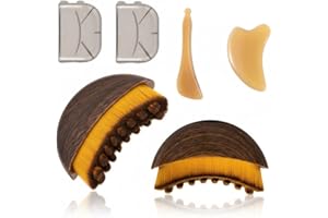 2PC Lymphatic Contour Face Brush - Facial Massager with Ultra-Soft Bristles for Lymphatic Drainage, Facial Cleansing Brushing