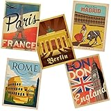 Great European Cities Vinyl Sticker Set