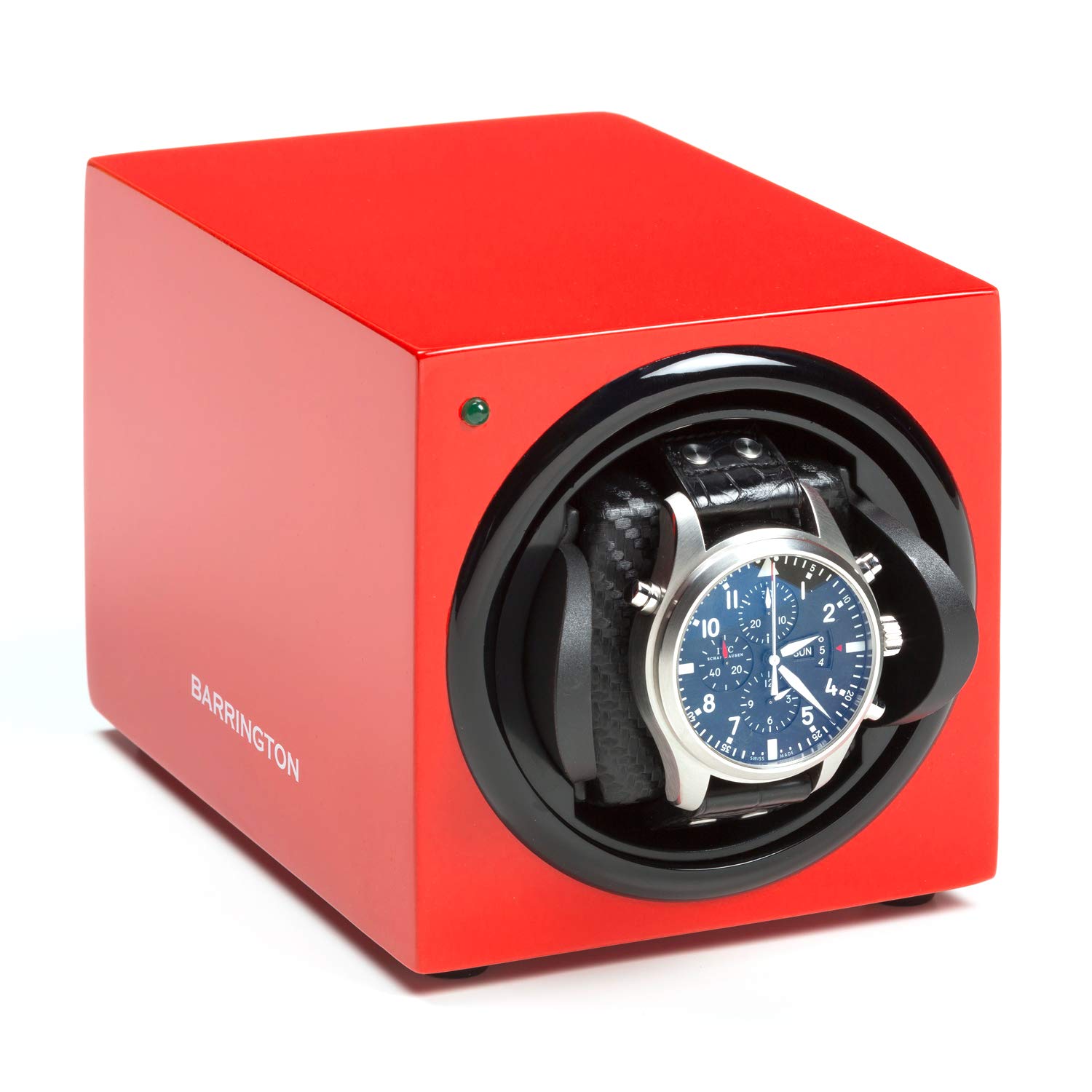 Barrington Automatic Watch Winder For 1 Watch Compact Quality Single Watch Winder Box Super Quiet Motor Battery Powered And Ac Adapter