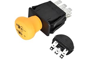 Manioiity PTO Clutch Switch 7‑Terminal 10A Replacement – Compatible with Cub Cadet 725‑3233/925‑3233A & Delta 6201‑308, 6204‑