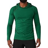 Gafeng Mens Workout Hoodie Long Sleeve Lightweight Gym Running Quick Dry Athletic Shirt with Hood