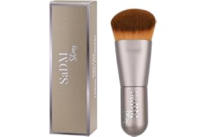 Kabuki Makeup Brush - Angled Blender Brush for Powder, Cream, Liquid Foundation, Sunscreen, Blush Blending & Bronzer - Profes