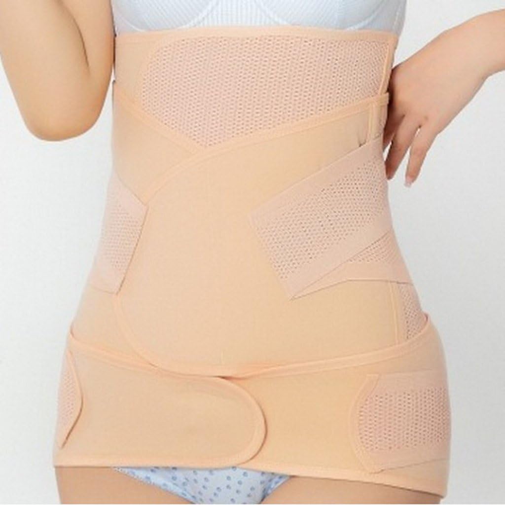 Polmer Breathable Elastic Body Shaping Girdle kit : 3 in 1 Recover Belly/Waist/Pelvis Belt Sharper for Women and Maternity