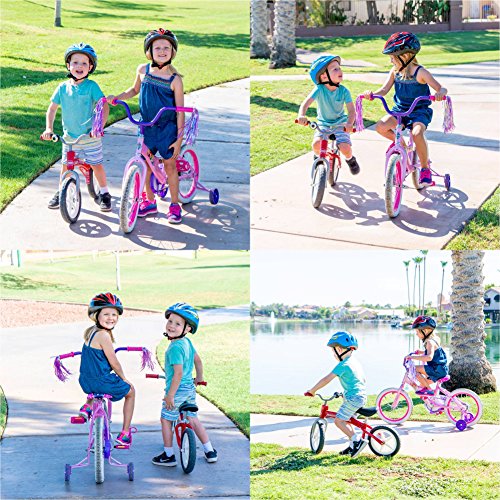 Kids Bike Helmet – Adjustable from Toddler to Youth Size, Ages 3 To 7 - Durable Kid Bicycle Helmets with Fun Racing Design Boys and Girls will LOVE - CSPC Certified for Safety (Black Red With Light) - Thumbnail 6