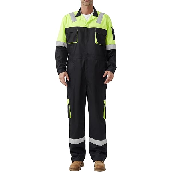 Amazon.com: SUSHIMIAN Men's Work Coverall High Visibility Overalls