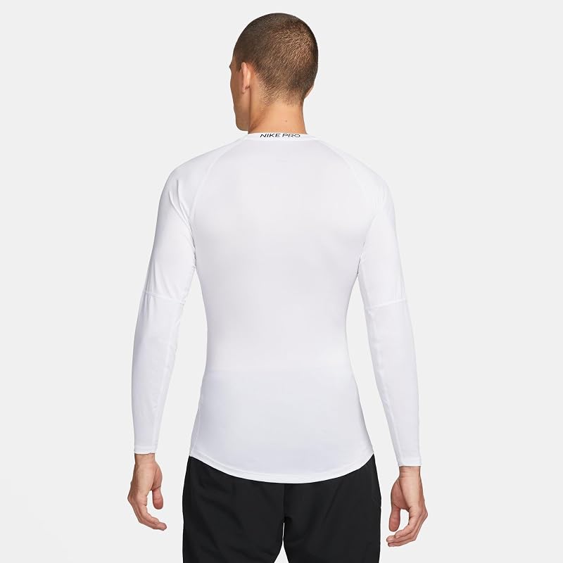 FB7919-100 M NP DF Tight Top LS Maglia Lunga Uomo White/Black Taglia L