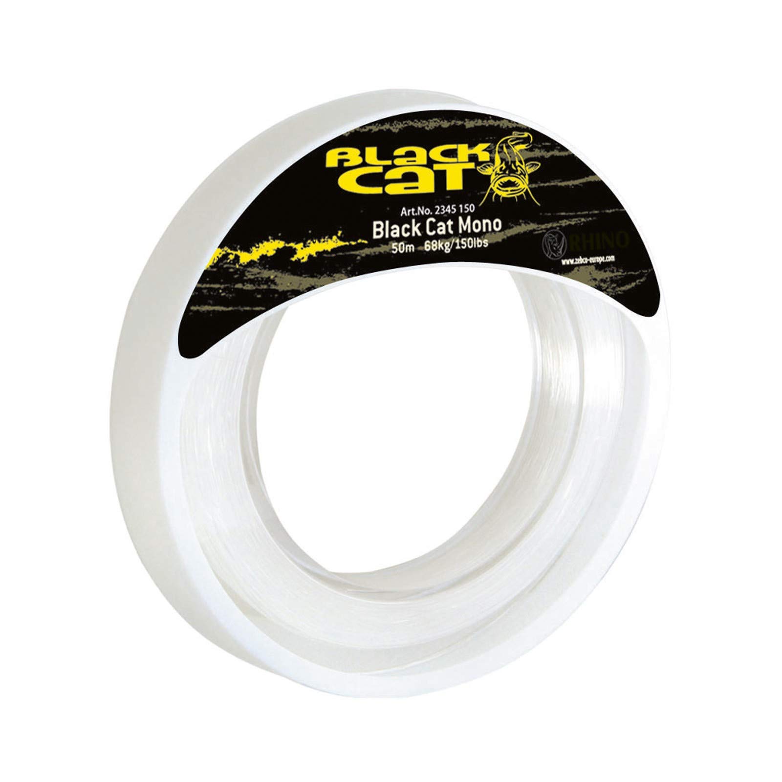 Black Cat Mono Leader Diameter 1.3 mm 50 m 77 kg 170 lbs Clear 1.3 mm