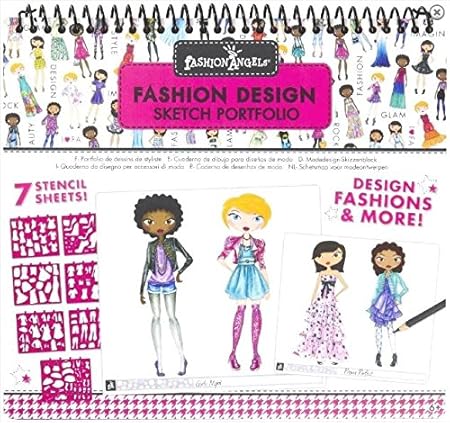Amazon Fashion Angelsファッションデザインportfolio Withステンシル ぬりえ おもちゃ