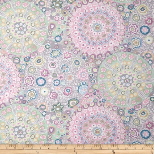 FreeSpirit Fabrics Kaffe Fassett Collective Quarry Millefiore Fabric by The Yard, Grey
