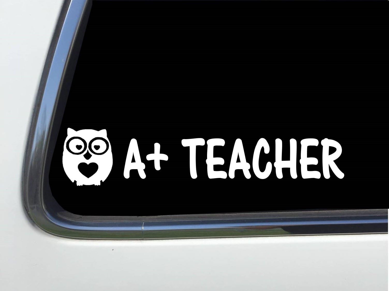 ThatLilCabin - OWL A+ Teacher 6" Sticker Decal AS1306