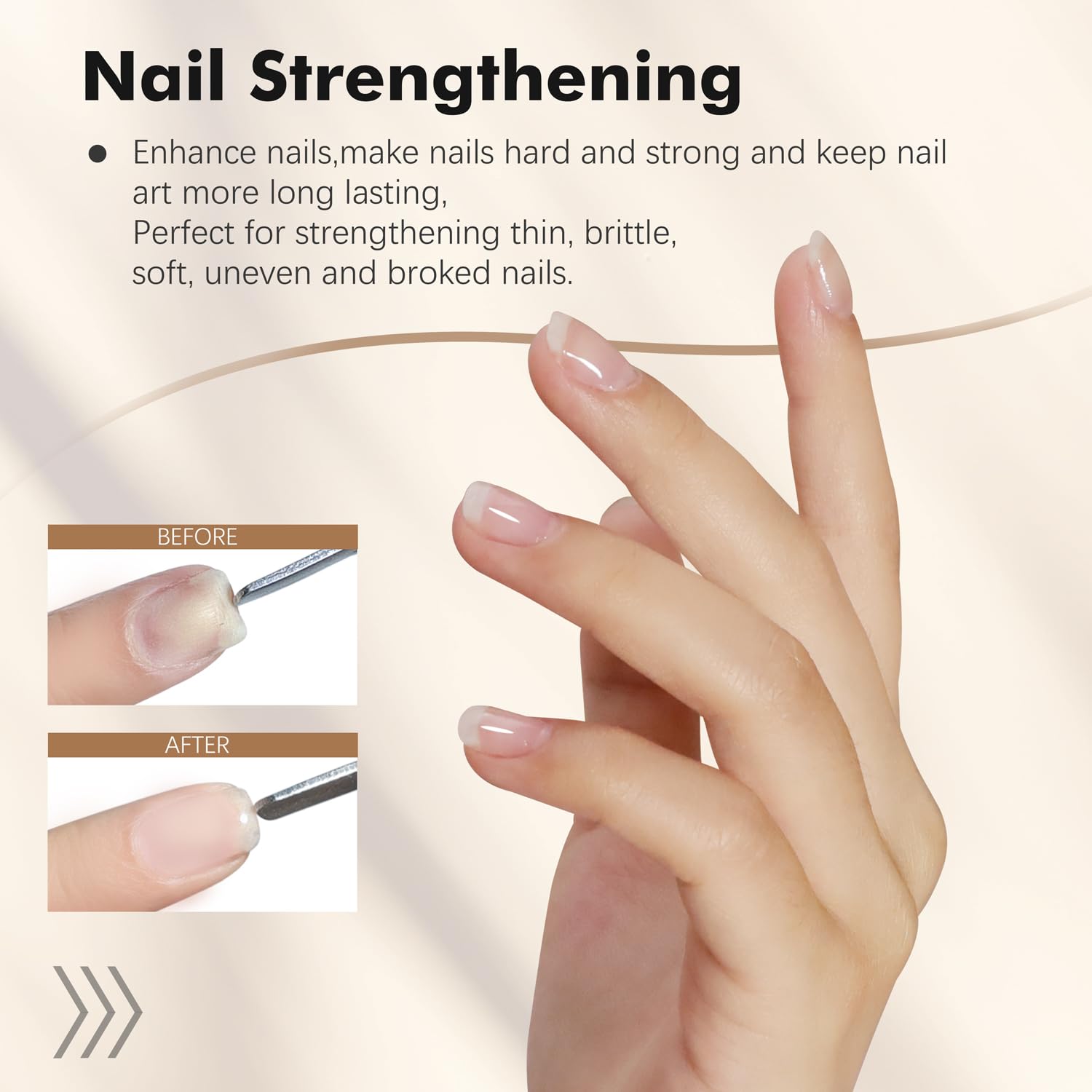 FZANEST Hema-free Builder Gel For Nails 15ML*2pcs, Low Heat Builder Gel Nail Kit, Hard Gel for Nail Apex and Extension Strengthener Building Nail Gel Brush in a Bottle(BIAB) - Image 4