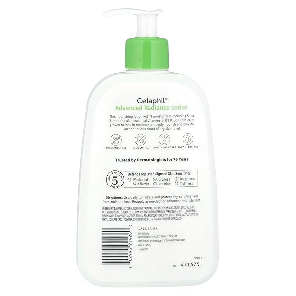 CETAPHIL, RELIEF LOTION ADVANCED, 16 OUNCE