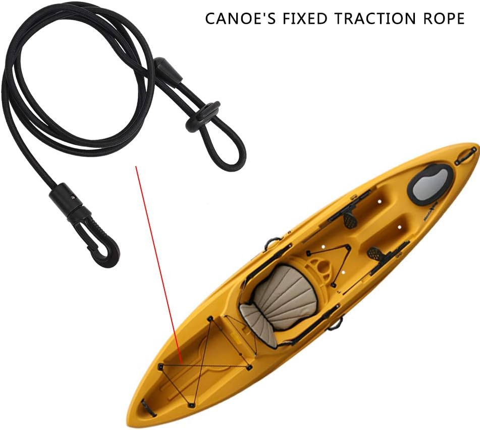 Wassersport Stretchable Kayak Rod Leash for Kayaking Securing Canoe SUP