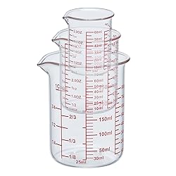 Ackers High Borosilicate Glass Measuring Cup Set