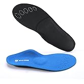 WAKI HOME Orthotics Insoles/Inserts/Pads with Arch Supports for Flat Feet,Plantar Fasciitis,Feet Pain,Pronation,Metatarsal Support for Men and Women
