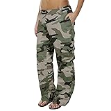 Lynwitkui Womens Casual Cargo Jogger Pants Active