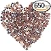 Swpeet 650 Pieces Assorted Sizes Resin Buttons 2 and 4 Holes Round Craft Buttons for Sewing DIY Crafts Manual Button Painting (Brown)