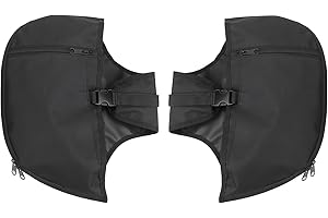 Soft Lowers Chaps Leg Warmer Bag Motorcycle Engine Guard Cover - Waterproof Riding for Touring and Trike Models 1980-2020 (17