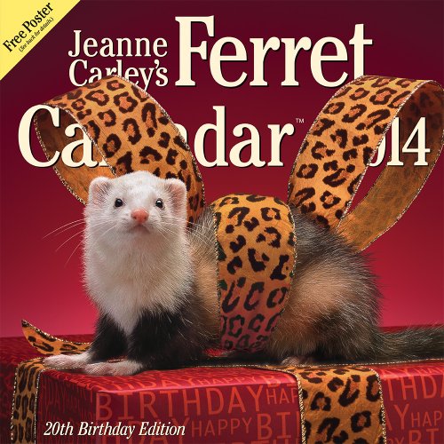 2014 Jeanne Carley's Ferret Calendar, 20th Birthday Edition Wall by Ferret Company