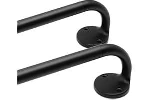 Blackout Curtain Rod 28-48, 3/4 Inch Curtain Rods for Windows Adjustable, Wrap Around Heavy Duty Telescoping Curtain Rods for