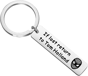 Amazon.com: BNQL If Lost Return to Tom Holland Keychain ...