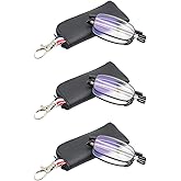 Folding Reading Glasses for Men Women Blue Light Blocking Readers with Keychain Compact Bags