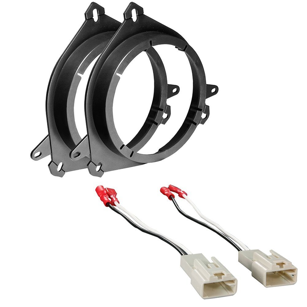 Amazon.com: TOYOTA 1998 - 2010 SIENNA (FRONT & REAR SPEAKERS) CAR STEREO  SPEAKER MOUNTING ADAPTER AFTERMARKET PLATE BRACKETS W/ HARNESS: Car  Electronics