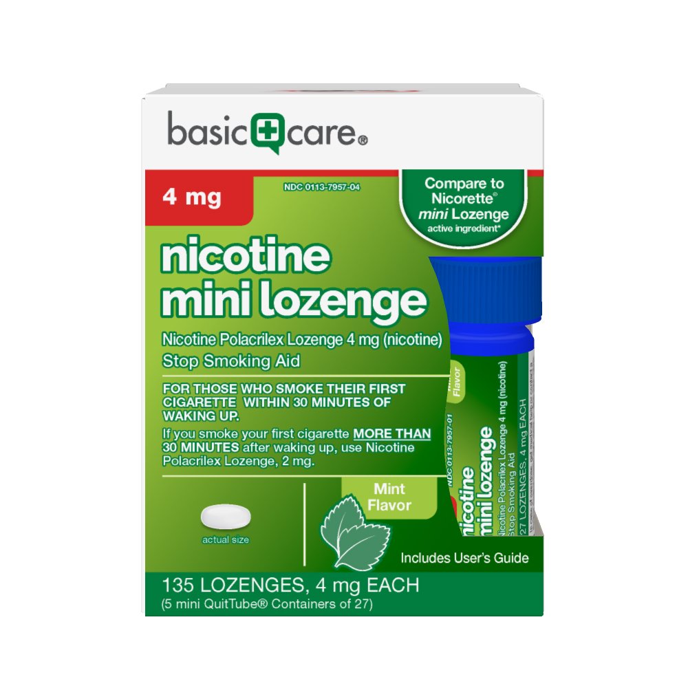 GoodSense Mini Nicotine Polacrilex Lozenge, Mint, 2mg, 81 Count Amazon