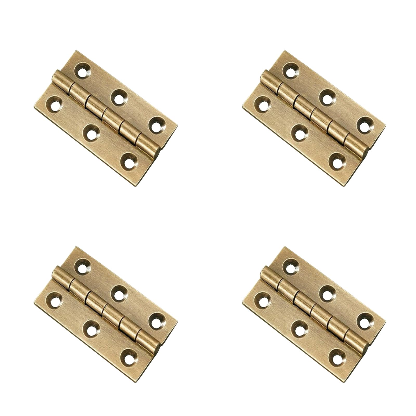 4Pcs Antique Brass Door Hinges,2inch Heavy Duty Folding Hinges for Gate,Window,Drawer