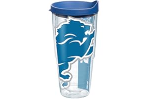 Tervis Made in USA Double Walled NFL Detroit Lions Insulated Tumbler Cup Keeps Drinks Cold & Hot, 24oz, Colossal