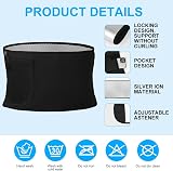ACWOO Waist Trainer for Women Men Adjustable Sauna Sweat Belt view 3