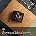 AKATTAK Championship Ring Display Case Box Real Wood and Framed Glass Lid |Single Stand 1 Slot| Gift for Sports Fans