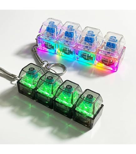Lot de 5 jouets à clicker pour clavier mécanique portable pour adulte, jouets de décompression, bouton cube amusant pour soulager le stress pour adultes (nouveau