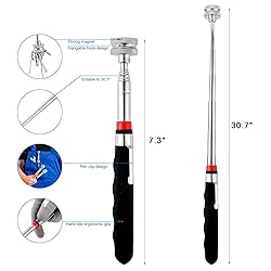Rechabite 1 Piece 25LBs Telescoping Magnetic Pickup
