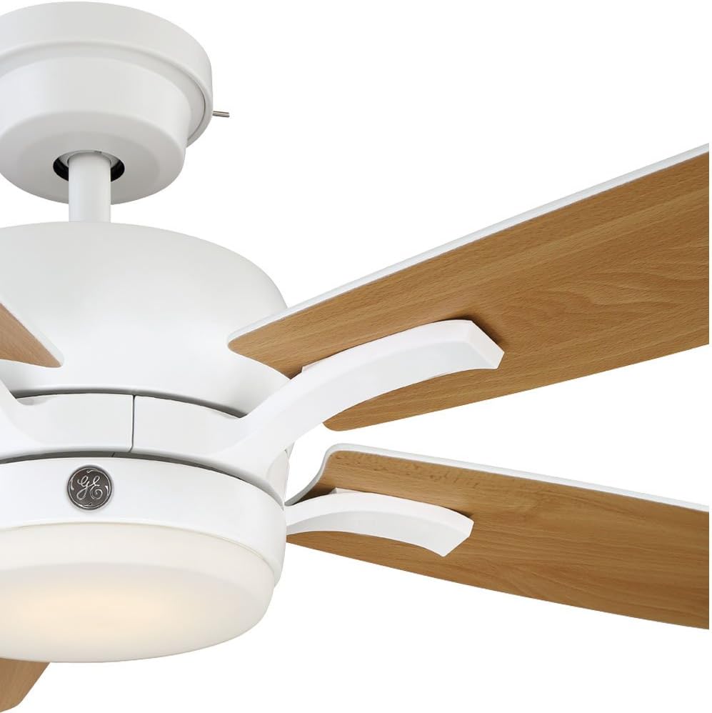 Ge Adley 54 White Led Indoor Ceiling Fan With Skyplug Technology