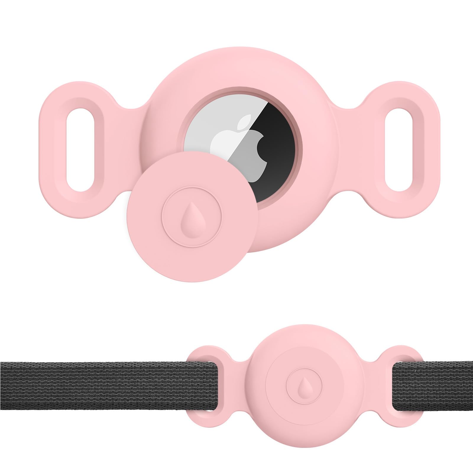 Meliya Airtag Case 1st/2nd for Dog Cat Collar, Waterproof Apple Airtag Protective Holder GPS Tracking Finder for Pet, Silicone Case for Dog Collar Cat Loop Holder Pet Accessories