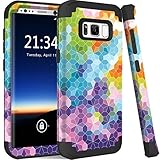 Samsung Galaxy S8 case, PIXIU Shockproof Hybrid High Impact Hard Plastic+Soft Silicon Rubber Armor best cases for galaxy s8 2017 Release(Multicolor)