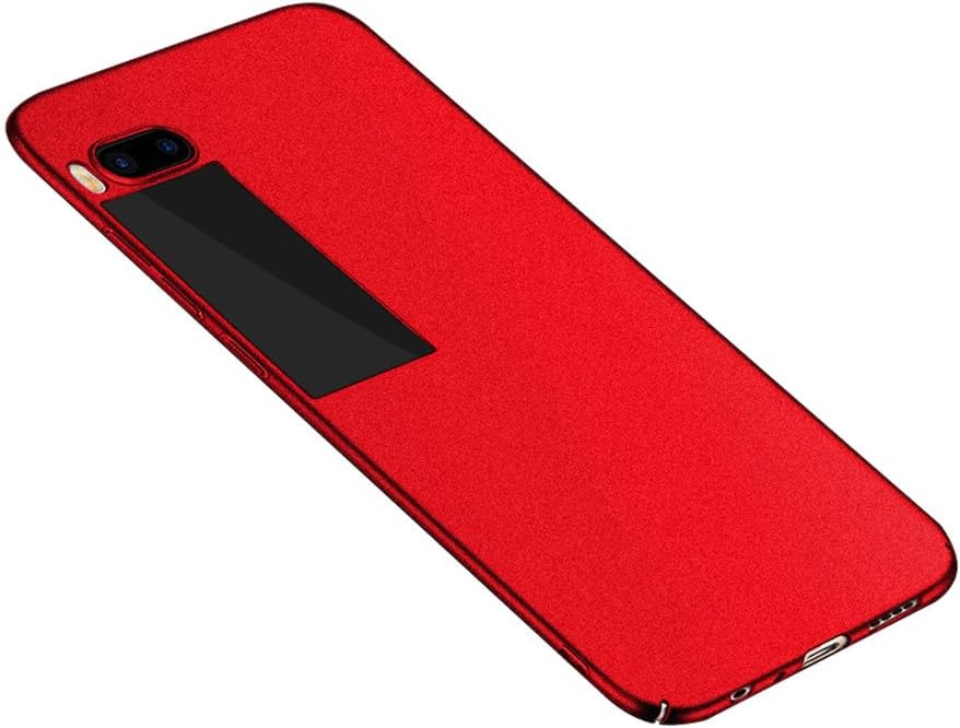Baanuse Meizu Pro 7 Case [Ultra Slim Hard PC] [Sand Scrub Non-slip] [Shockproof Armor] Case for Meizu Pro 7 Red