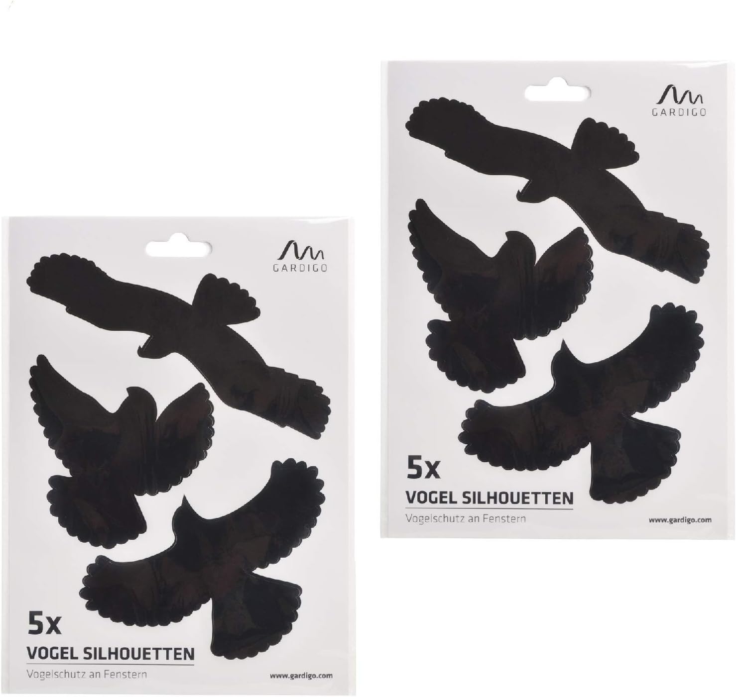 Amazon De Gardigo Vogelschutz Aufkleber 10 Stuck I Vogelsilhouetten I Fur Fenster Turen