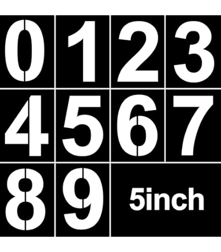 Amazon.com : 4 inch Number Magnetic Stencils | 15 pcs
