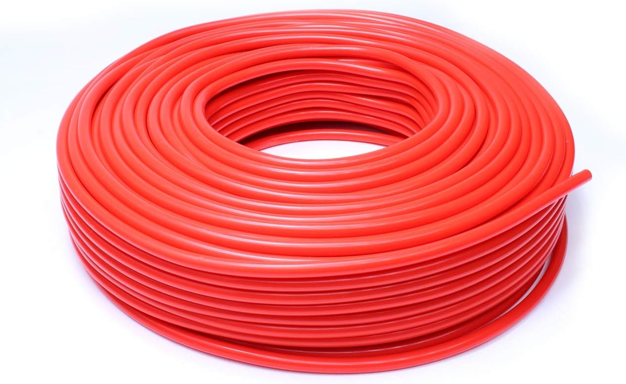 HPS HTSVH35-REDx10 Red 10' Length High Temperature Silicone Vacuum Tubing Hose (60 psi Maxium Pressure, 3.5mm ID): Automotive